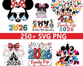 Magical Kingdom Family Vacation 2026 PNG Bundle (Digital Download)