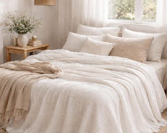 Manta de muselina de algodón: manta de gasa de algodón de 4 capas