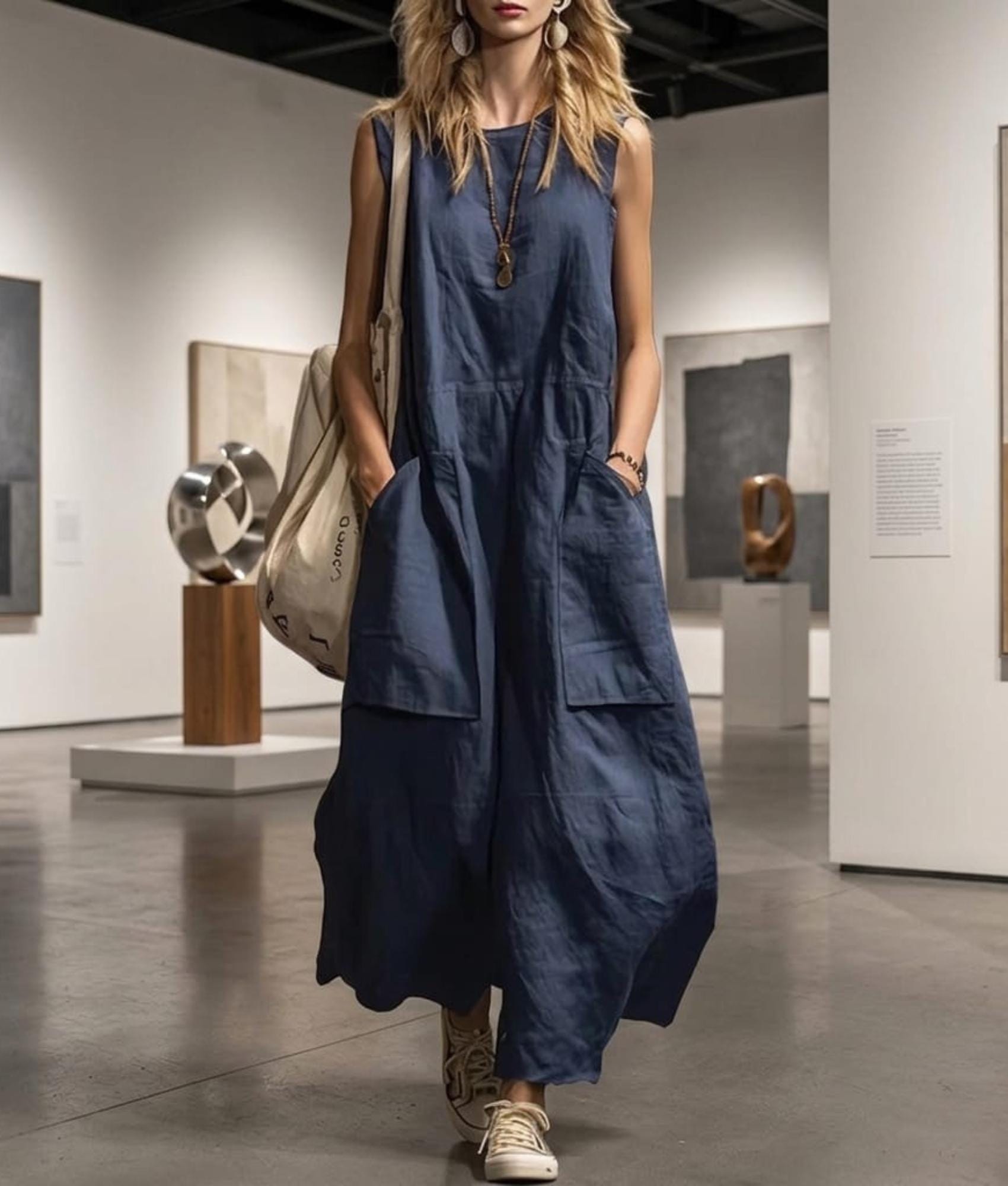 cotton maxi dress canada Long a-line dress organic cotton