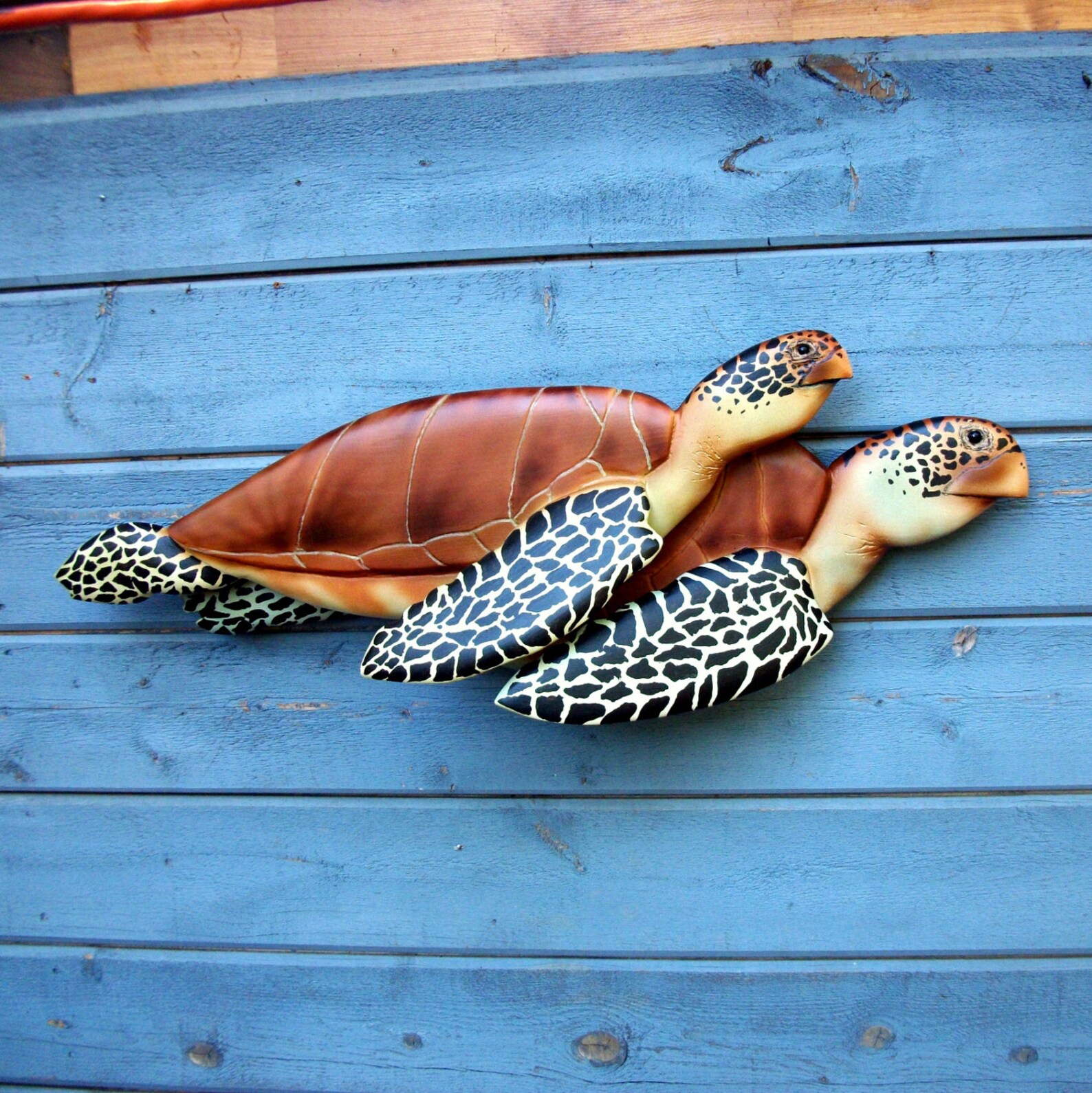 Sea Turtle wood carving turtle decor turtle wall hanging Etsy