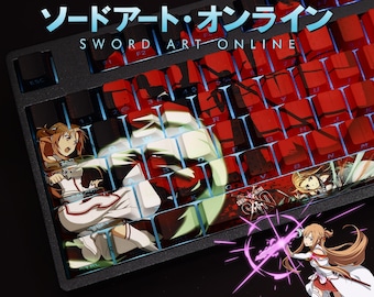 Asuna Sword Art Online Keycaps 108 Key PBT OEM Set