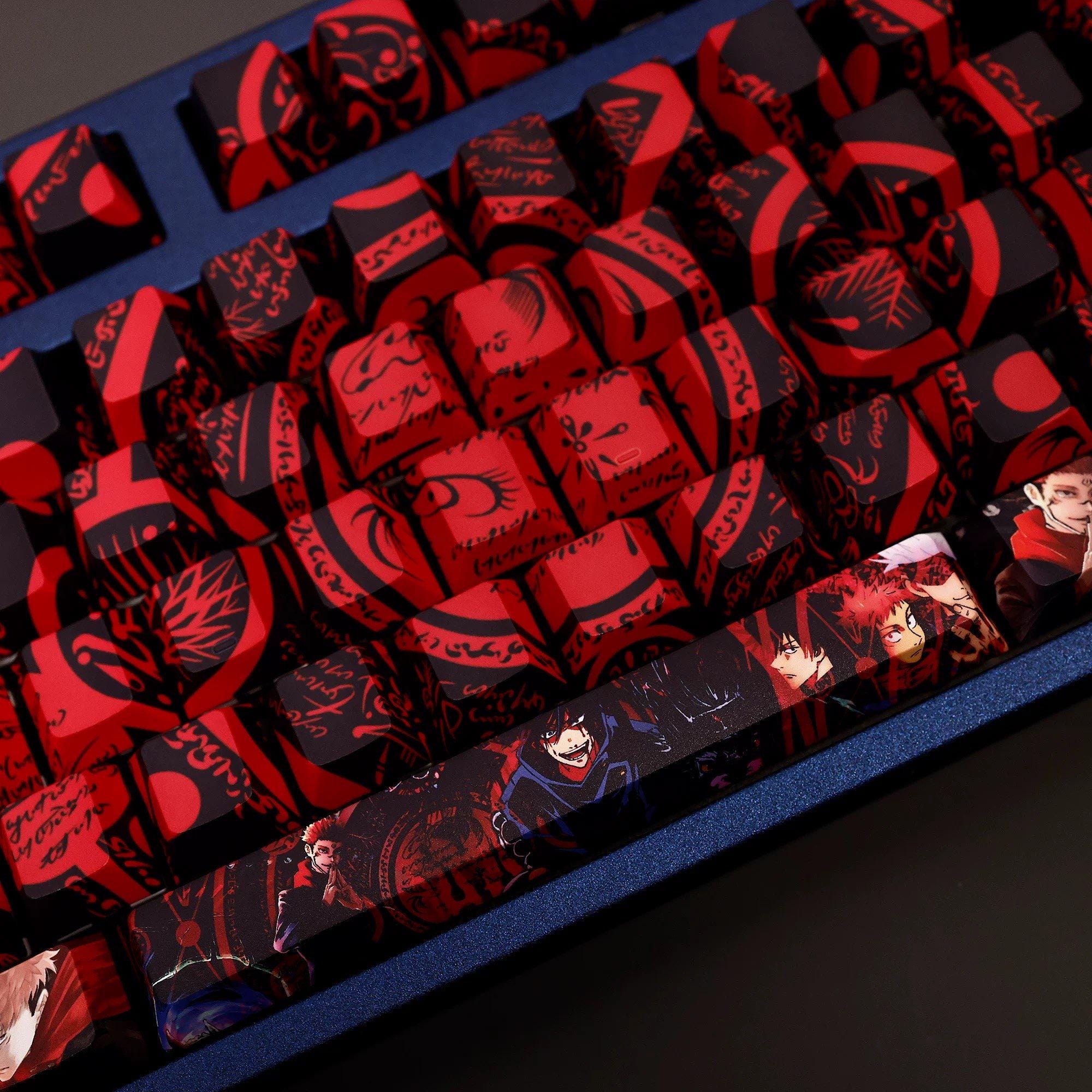 Pjo Keycaps Jujutsu Kaisen Keycaps 108 Key PBT OEM Profile Set - Etsy