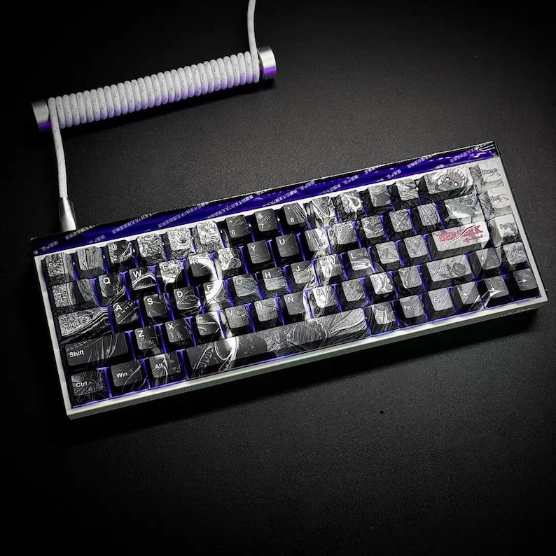 Berserk Griffith Femto Keycaps 87 Key PBT Dye Sub Set - Etsy