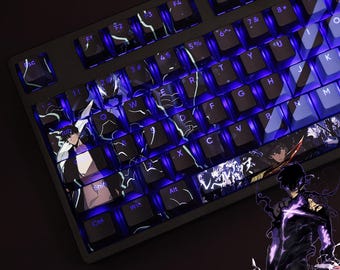 Solo Leveling Keycaps 108 Key PBT Set Anime