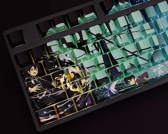 Kirito Sword Art Online Keycaps 108 Key PBT OEM Set