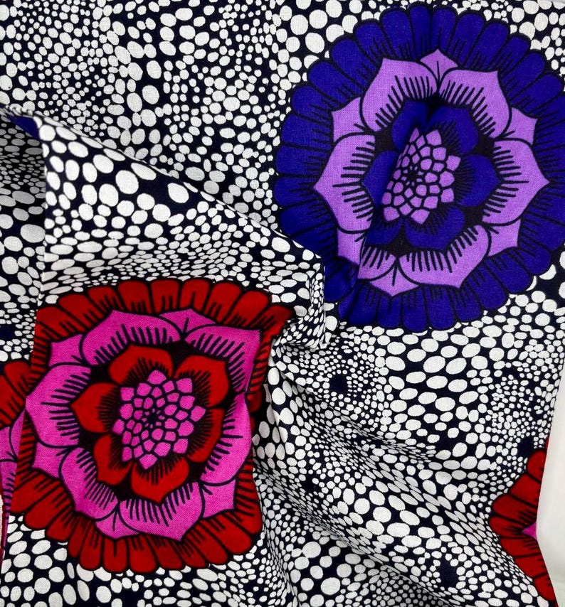 Pink and Purple Speckled Floral 100% Cotton Fabric - Etsy
