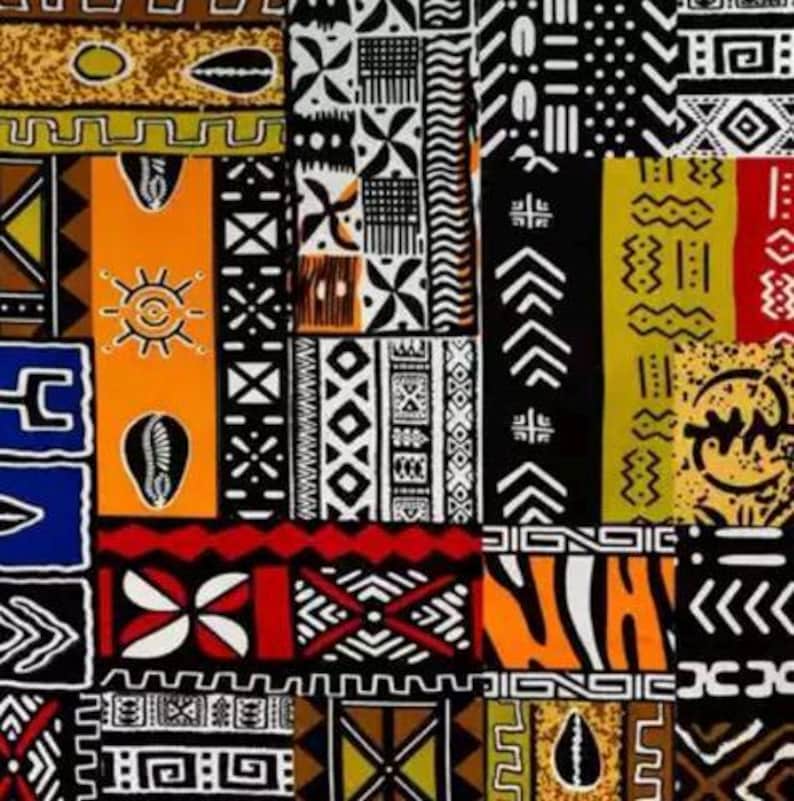 Ankara Geometric 100% Cotton Fabric - Etsy