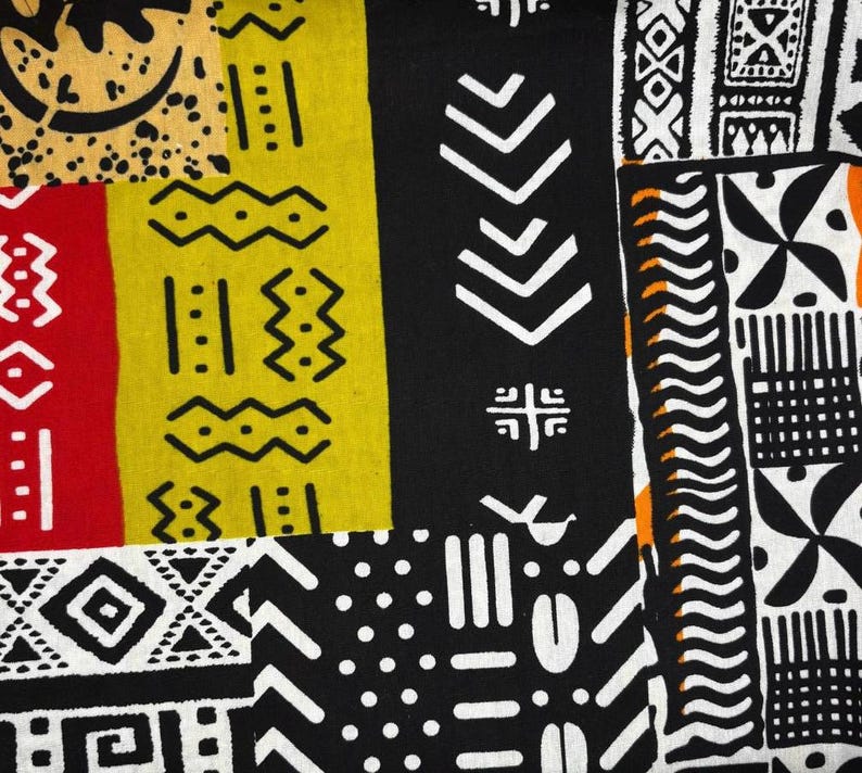 Ankara Geometric 100% Cotton Fabric - Etsy