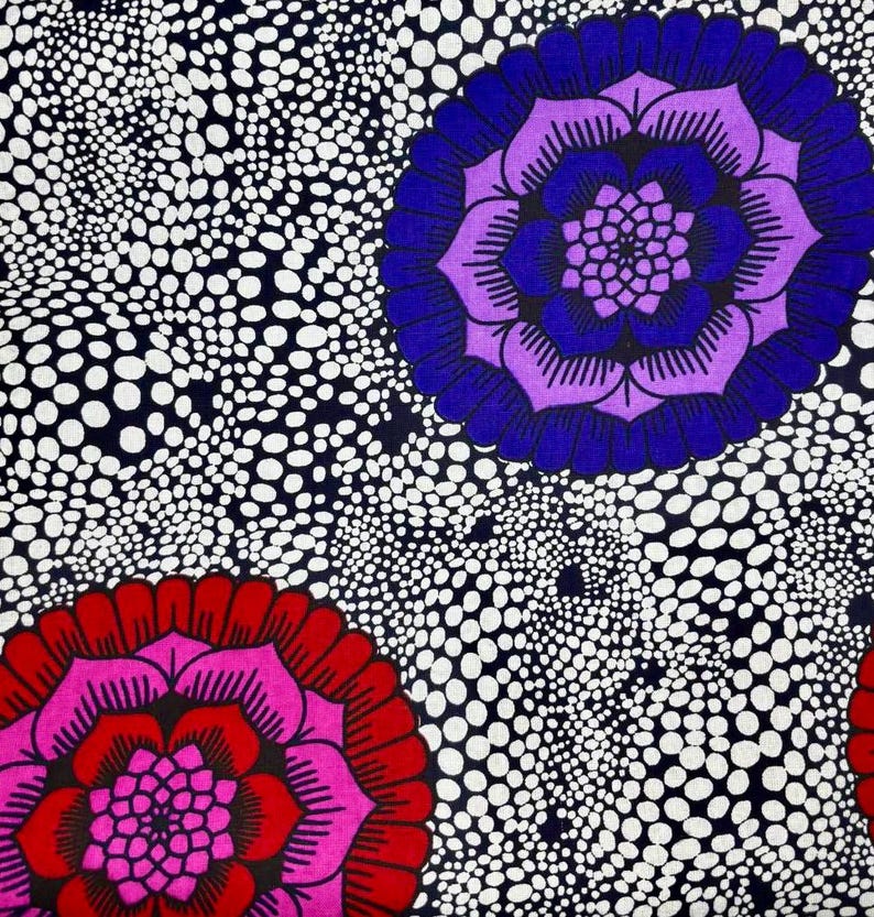 Pink and Purple Speckled Floral 100% Cotton Fabric - Etsy