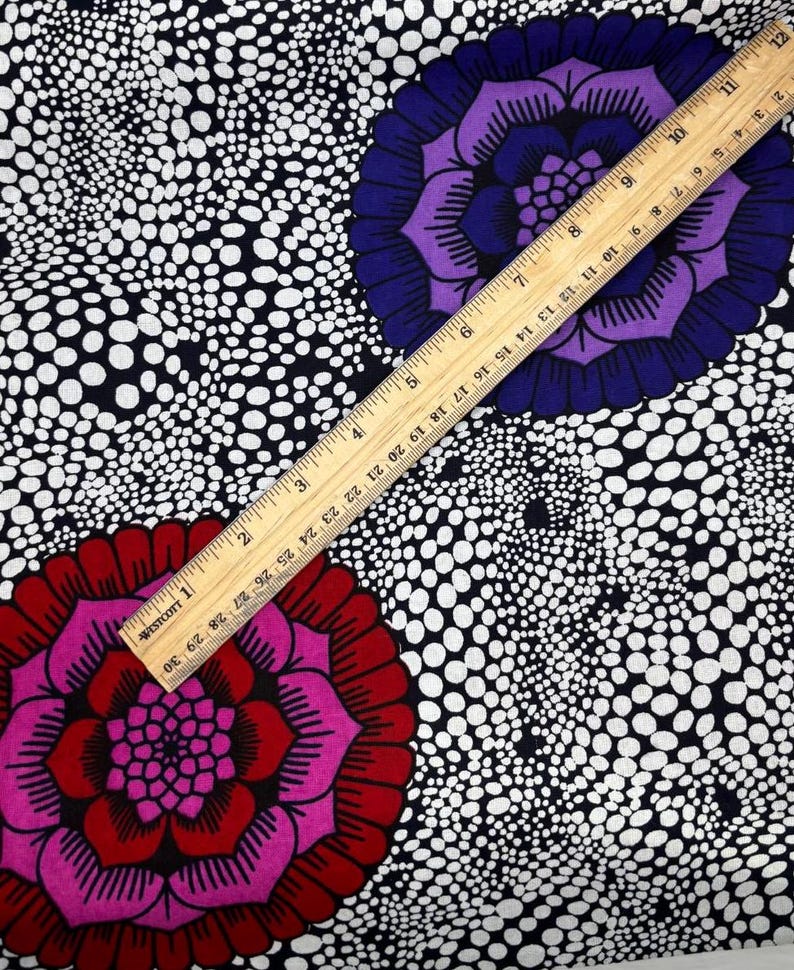 Pink and Purple Speckled Floral 100% Cotton Fabric - Etsy