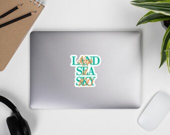 Pegatina de opalita Swiftie de Keep it 100 Land Sea Sky