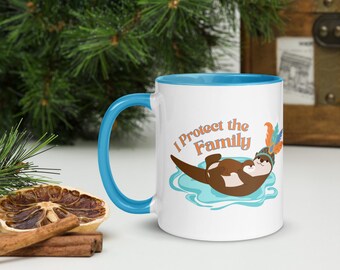Showgirl Otter Mama I Protect the Family Mug