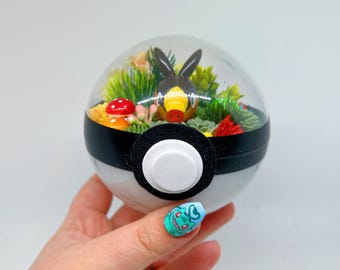 LIGHT UP Tepig Terrarium Pokeball