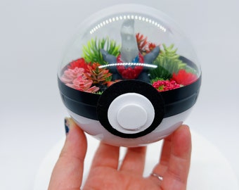 LIGHT UP Darkrai Terrarium Pokeball