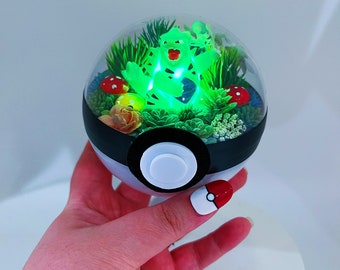 LIGHT UP Tyranitar Terrarium Pokeball