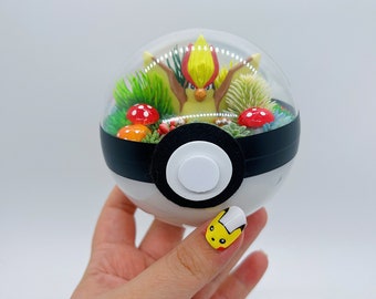LIGHT UP Pidgeot Terrarium Pokeball