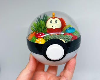 LIGHT UP Fuecoco Pokeball Terrarium