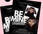 Valentine Booking Template | Editable Canva Flyer for Lash Artists & Hair Stylists | February Booking Promo | Digital Download