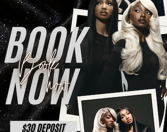 Sjabloon Flyer Nu Boeken | Bewerkbare canvas boekingsflyer | Beauty-bedrijfsaanbieding | Lash Tech Hair Stylist Nail Tech | Digitale download