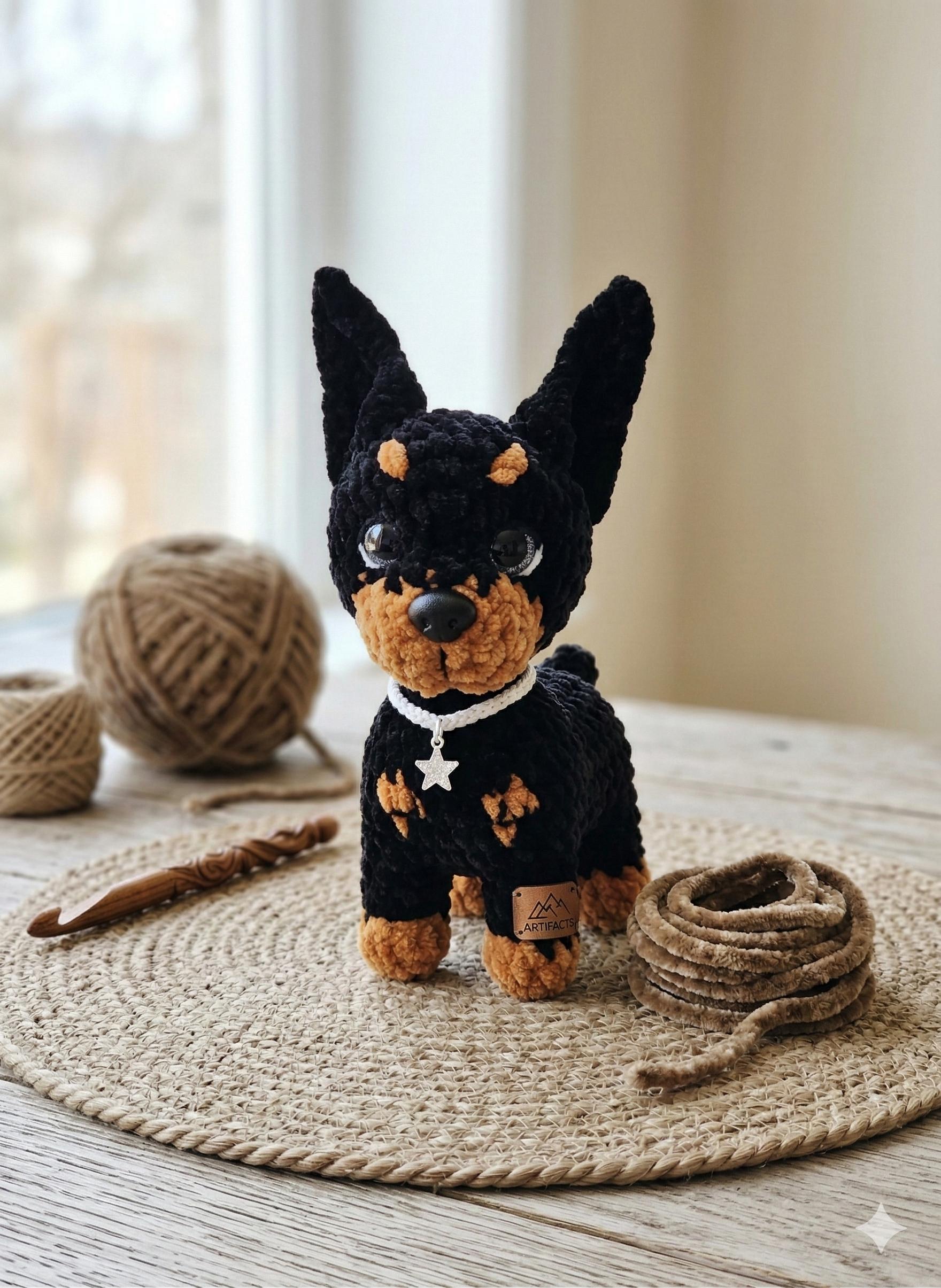 4 Dog Amigurumi Crochet Patterns Bundle (rottweiler, Frenchie, Beagle ...