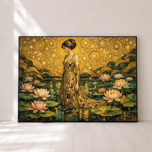 gustav klimt gold dress flowy maternity dress