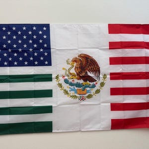 USA Mexico Mexican Hispanic Friendly Protest 3x5 Ft Flag Political Banner