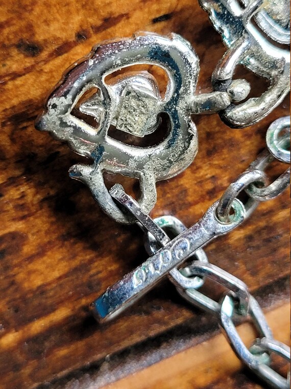 Collier Ras Du Cou Vintage Signé EE - Métal Doré - Bijou Couture Français à Identifier