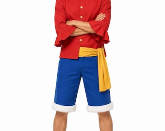 Monkey D. Luffy Inspired One Piece Cosplay Outfit.