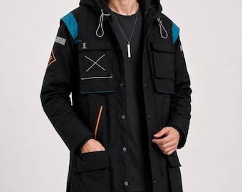 Arknights Doctor Cosplay Hoodie – Rhodes Island Anime Cosplay Techwear Coat.