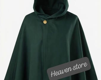 Attack on Titan Scout Regiment Wool Cloak. Anime Cosplay Hooded Cape