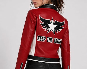 Rock Howard Inspired Jacket, Anime Biker Jacket, KOF Cosplay