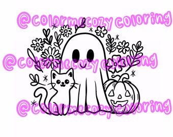 Ghost flower print
