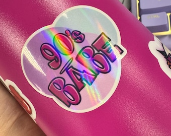 90s Babe Vinyl Sticker