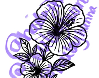 Hibiscus Flower Print