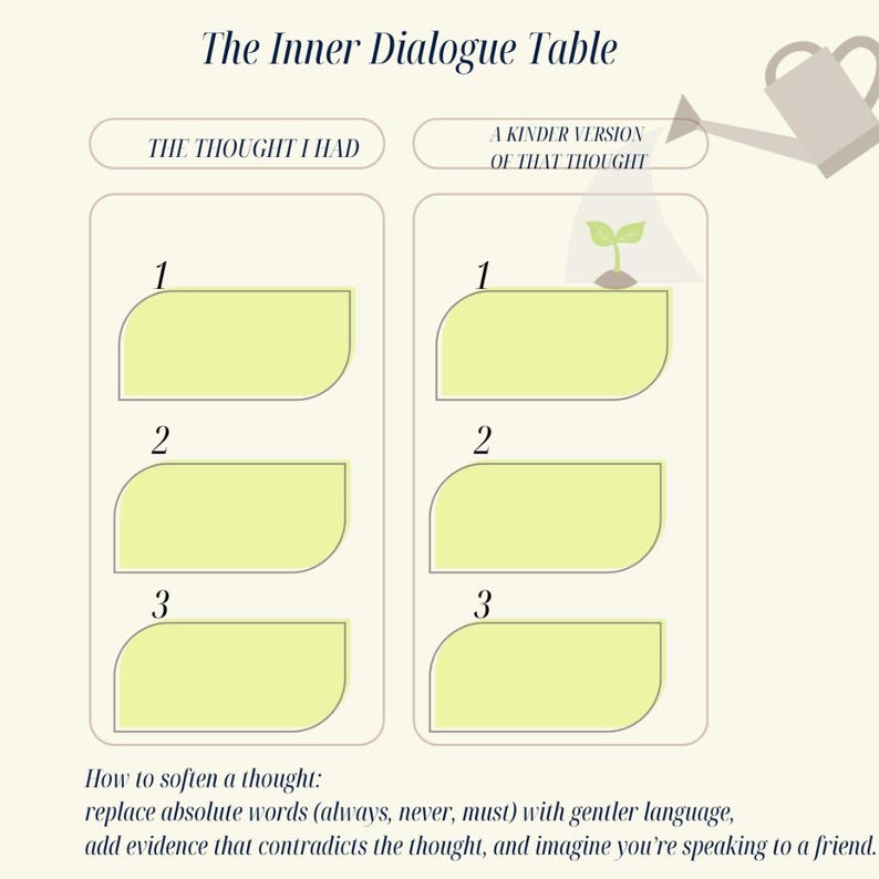 30 Day Self-Growth Journal | Daily Reflection Digital Workbook (PDF)