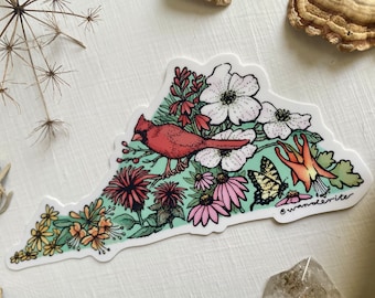 Virginia Native Plants Sticker