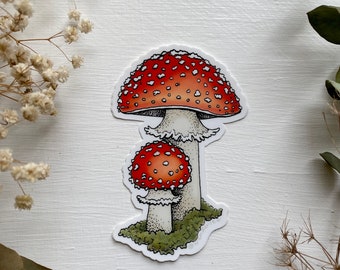 Amanita Mushroom Sticker