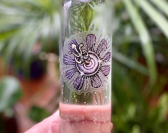 Passionflower Sticker: Hand-Drawn Floral Art, 3" x 3"