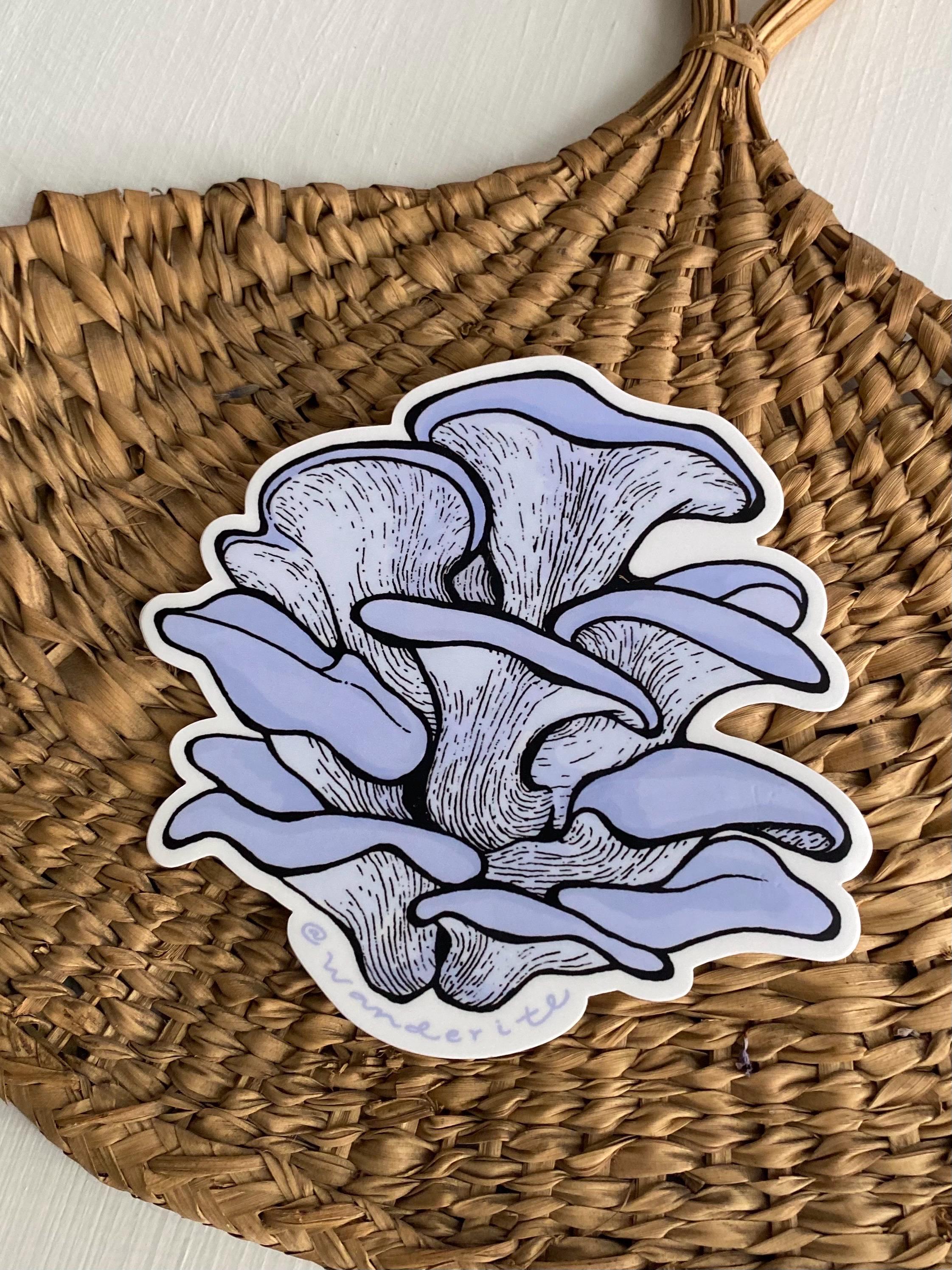 Blue Oyster Mushroom Sticker