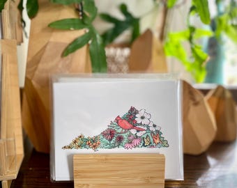 Virginia State Plants + Pollinators Blank Card