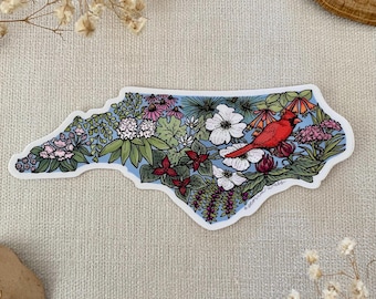 Sticker inheemse planten North Carolina