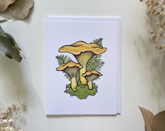 Chanterelle Mushroom Blank Card