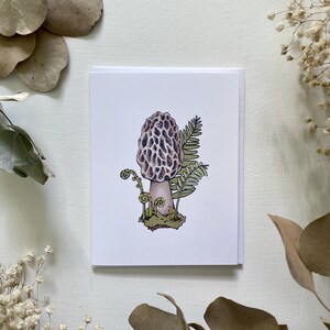 Carte vierge aux morilles