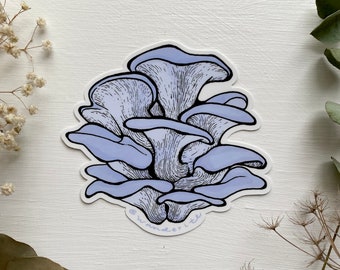 Blue Oyster Mushroom Sticker