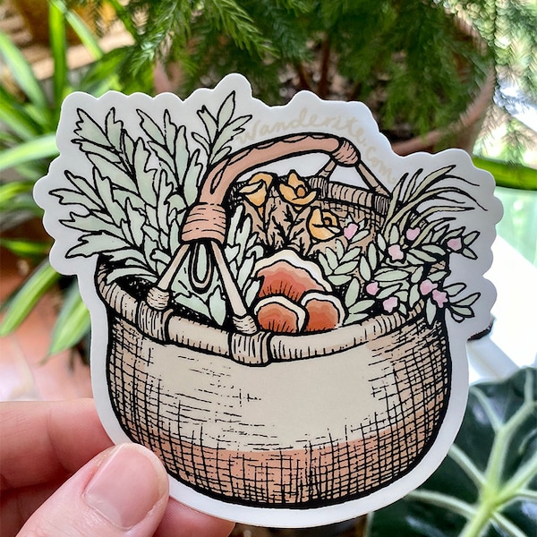 Herb Basket Sticker