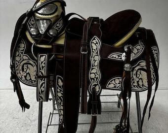 Selle Équitation Chaps Courts, Polainas Charras. Cowboy Chaps. Charro Gear