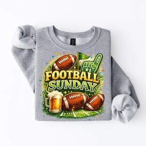Football Sunday PNG | Game Day Shirt Design, Sublimation (Digital Download image 3