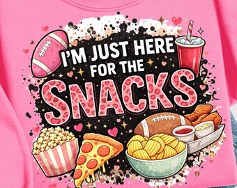 Funny Super Bowl Snacks PNG | Game Day Shirt Design