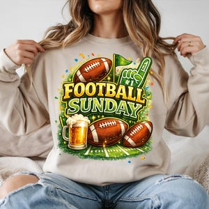 Football Sunday PNG | Game Day Shirt Design, Sublimation (Digital Download image 4
