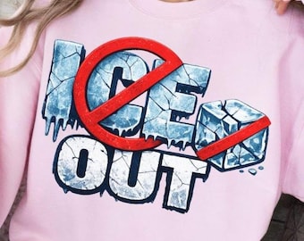 Gráfico Anti-ICE | Slogan de Protesto PNG, Design de Ativismo (Download Digital)